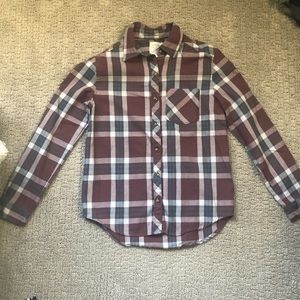 LA Hearts plaid button down